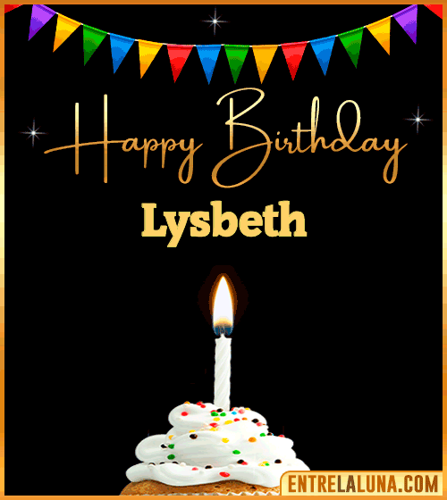 GiF Happy Birthday Lysbeth